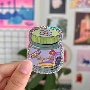 Vapo Roo Sticker- Vapor Rub sticker, Mexican sticker, cute sticker, laptop sticker, stationery, marlene vega, latina