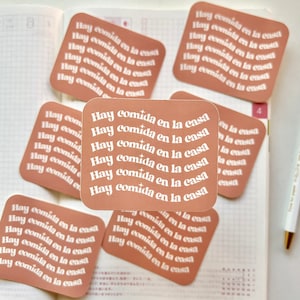 Hay comida en la casa - vinyl sticker, water bottle sticker, laptop sticker, Mexican sticker, marlene vega