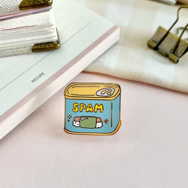 Spam Musubi Enamel Pin - kawaii, foodie, food art, spam masubi, marlene vega