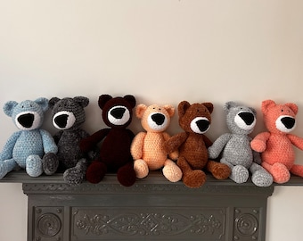 ヴィンテージ テディベア ふわふわ　ぬいぐるみ 希少なヴィンテージ G ワーム ドイツ ふわふわテディベア I Love You