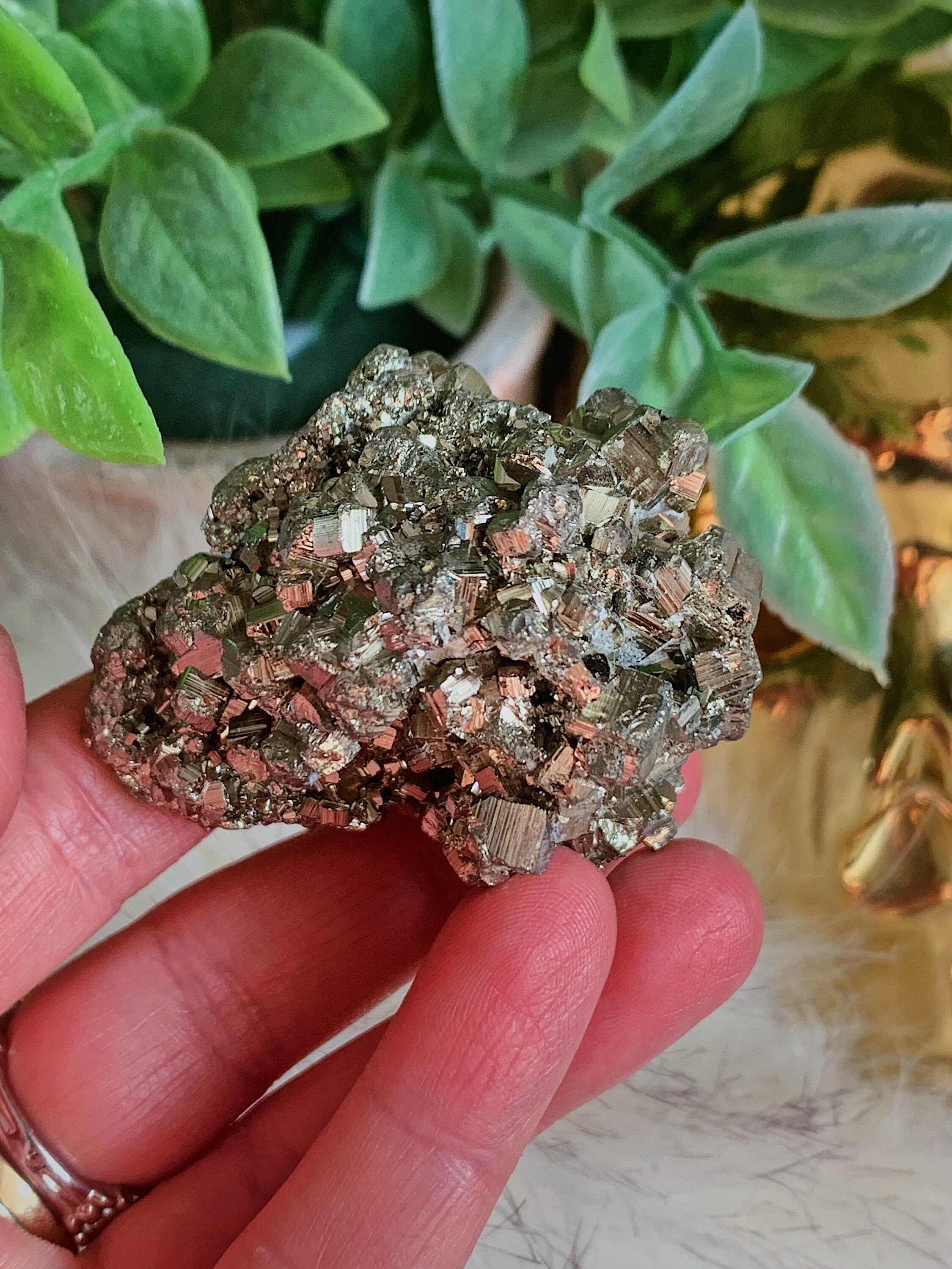 Pyrite Cluster Fools Gold Gold Crystal Pyrite Crystal Etsy