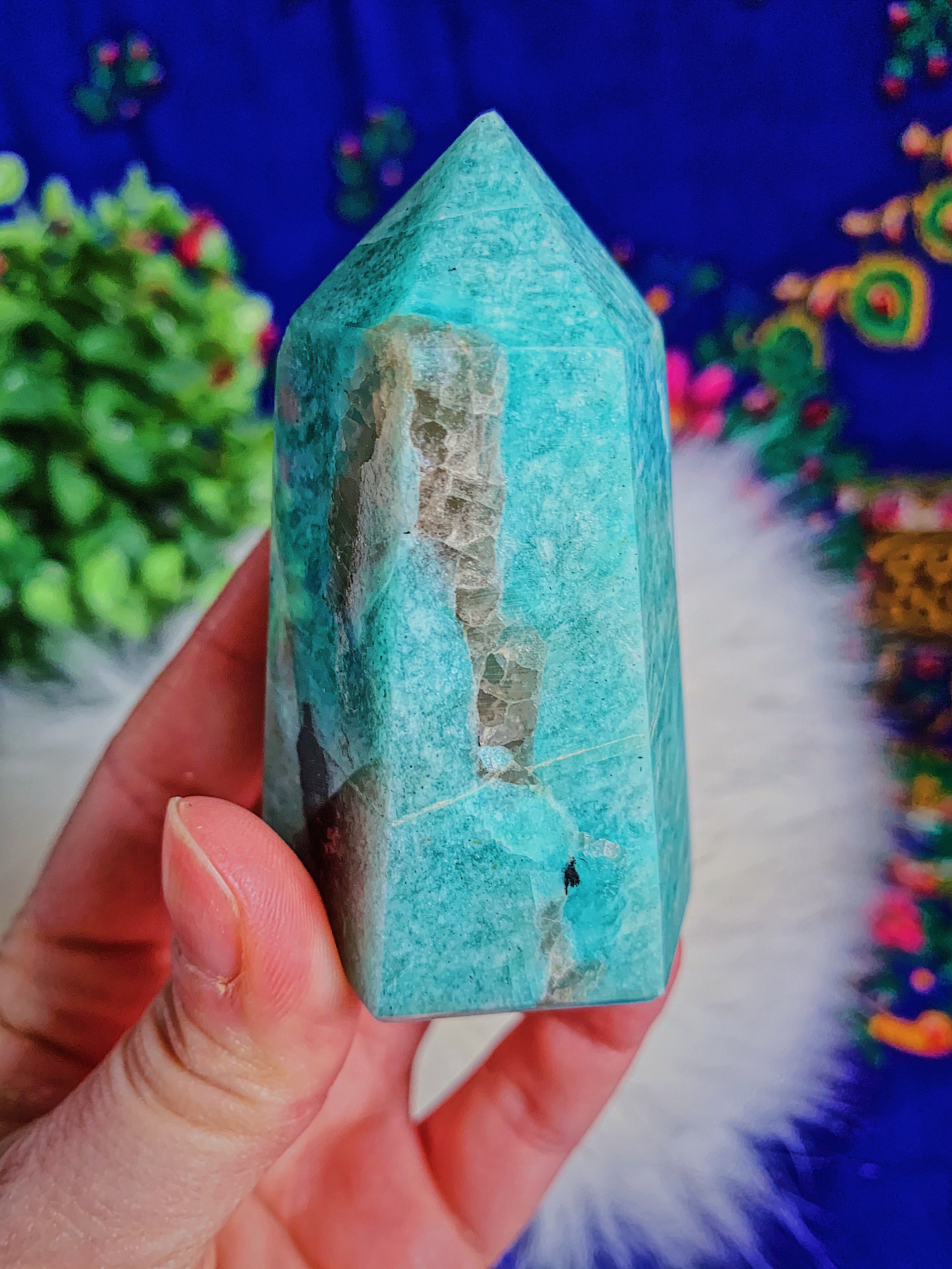 Amazonite Mini Tower Amazon Stone Crystal Tower Etsy