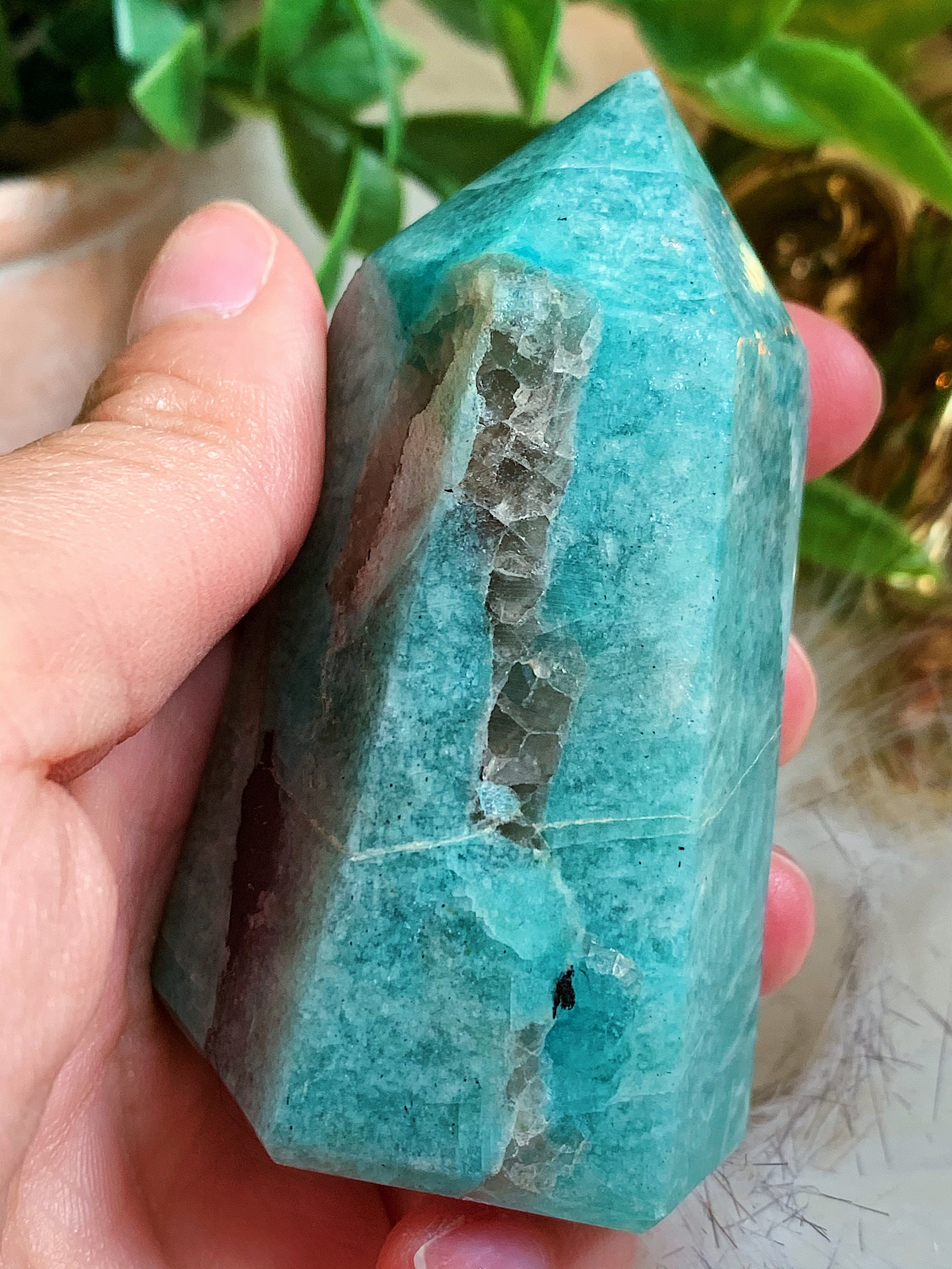 Amazonite Mini Tower Amazon Stone Crystal Tower Etsy