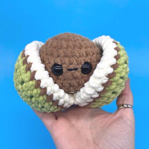 Virkat Conkermönster utan syning: Brittiska termer, interaktiv amigurumi (PDF digital nedladdning)