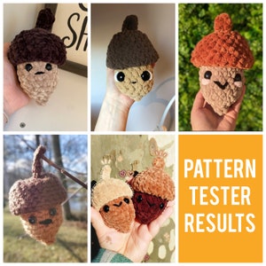 Acorn Crochet Pattern Quick Easy Beginner Pattern Amigurumi Jumbo PDF Digital Download image 4