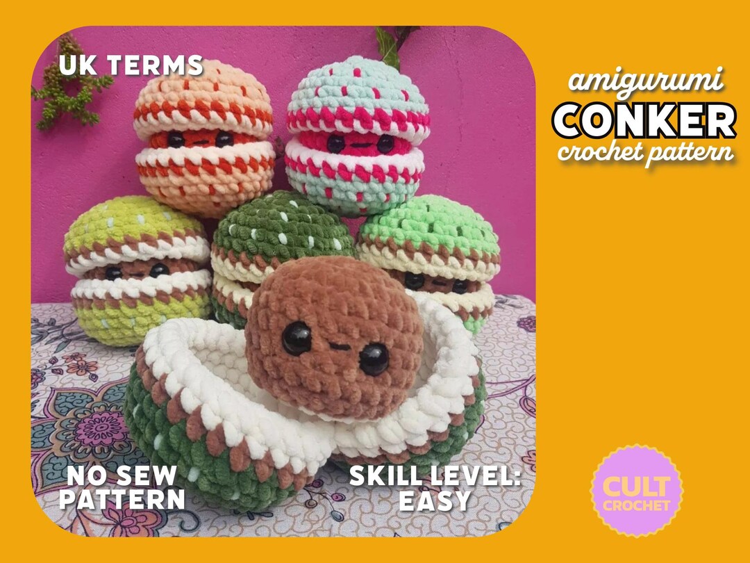 Conker No Sew Crochet Pattern | Amigurumi | Interactive | Crochet ...