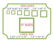 Mini Square Satin Stitch Frame Applique Embroidery Shield Design Machine Shape Name Embroidery Designs Instant Download