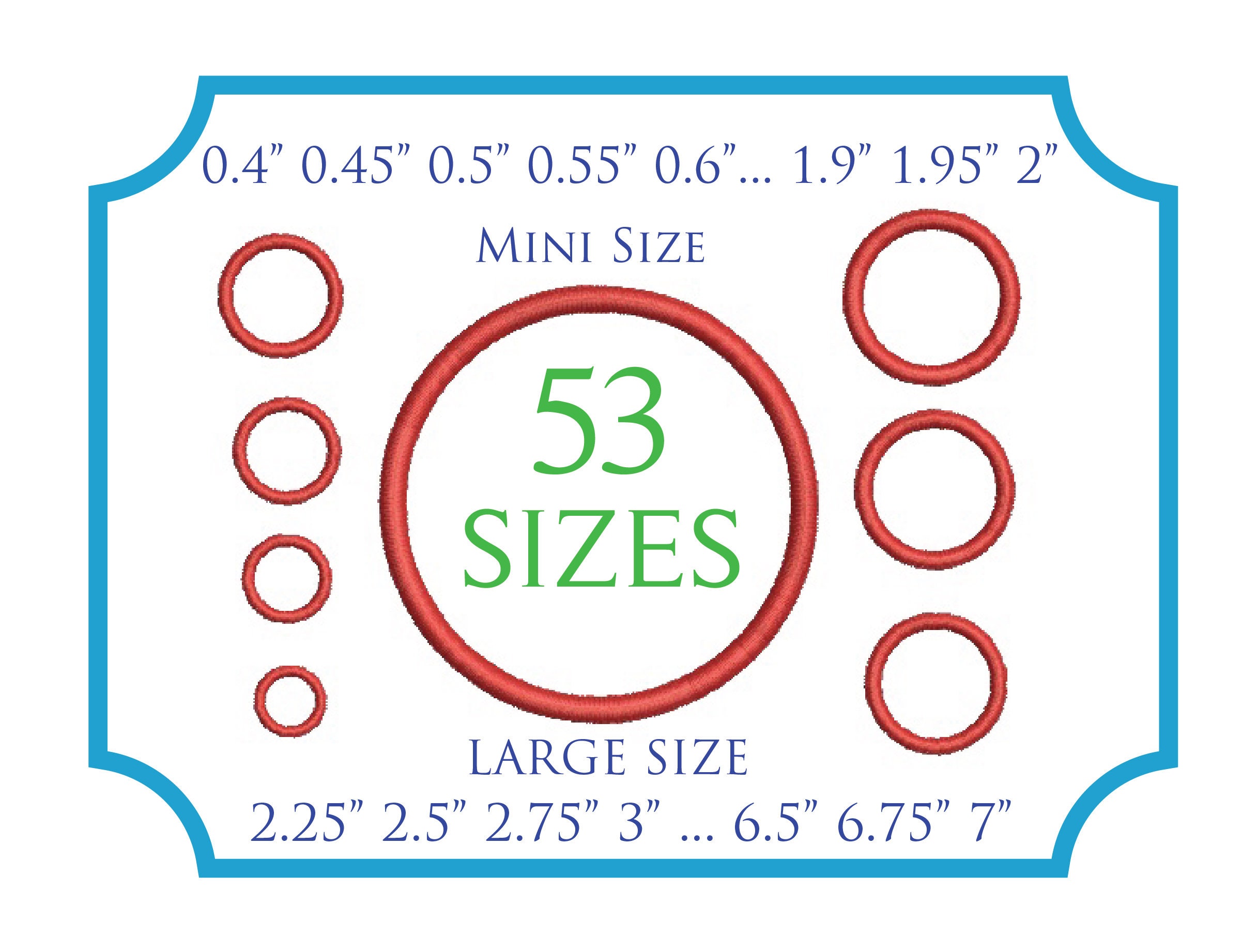 Mini Circle Satin Stitch Frame Applique Embroidery Shield Design Mach…