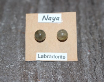 Earring: labradorite nails