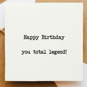 Biglietto d'auguri leggendario, ti amo, come te, migliore amico, biglietto per lui, biglietto per lei, biglietto per amico, biglietto d'auguri, compleanno migliore amica,