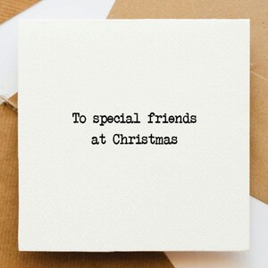 Aan speciale vrienden bij kerstkaart, kerstgroeten, kerstwensen, klaar om te posten, kaart voor vrienden, beste vriend, beste vrienden,