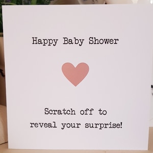 Biglietto gratta e rivela baby shower, regalo a sorpresa, gratta e vinci, regalo personalizzato, messaggio segreto, messaggio nascosto, regalo rivelato, regalo unico