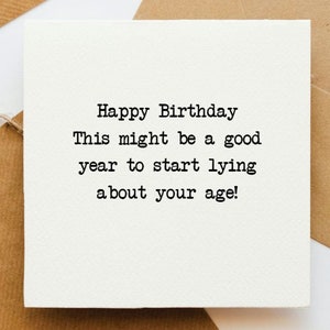 Carte d'anniversaire coquine, carte pour elle, carte pour lui, carte d'anniversaire drôle, carte d'anniversaire, carte d'humour, anniversaire idiot, vieillir,