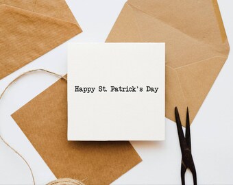 Happy St. Patrick's Day card, Irish celebration, luck of the Irish, Paddy's day, shamrock, 17th March,