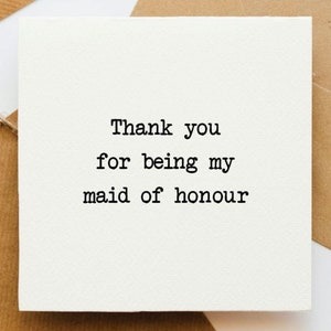 Danke, dass Sie meine Trauzeugin Karte sind, Hochzeit Danke, Hochzeitsfeier Karten, Danke, danke, dass Sie Teil unserer besonderen Tageskarte sind,