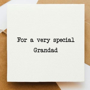 Para una tarjeta de abuelo muy especial, para abuelo, tarjeta de abuelo, tarjeta de felicitación, abuelo, de nieta, de tu nieto, personalizada