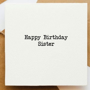 Tarjeta de cumpleaños de hermana, tarjeta de cumpleaños, tarjeta de cumpleaños de hermana, tarjeta de cumpleaños para ella, tarjeta para hermana, deseos de cumpleaños, familia,