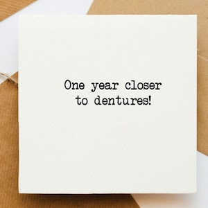 Carte d'anniversaire coquine, carte pour elle, carte pour lui, carte d'anniversaire drôle, carte d'anniversaire, carte d'humour, anniversaire idiot, vieillir,