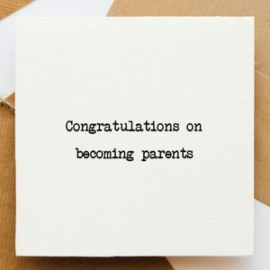 Biglietto di congratulazioni per essere diventati genitori, futuri genitori, bambino in arrivo, neonato, nuovo bambino, nuovi genitori, nuovo figlio, nuova figlia,