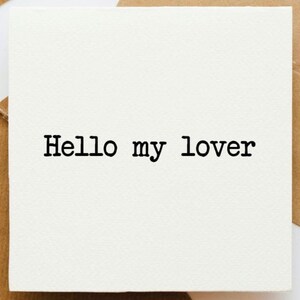 Hola mi amante, tarjeta de felicitación, dialecto de Cornualles, jerga, tarjeta de saludo, saludos de Cornualles, tarjeta para amigo, tarjeta para ella, tarjeta para él