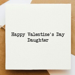 Biglietto per figlia di buon San Valentino, biglietto d'amore, biglietto per lei, biglietto per figlia, figlia San Valentino,
