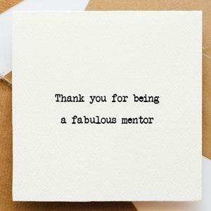 Obrigado por ser um cartão mentor fabuloso, você é incrível, cartão de admiração, cartão para ela, cartão para ele, cartão para eles, obrigado professor,