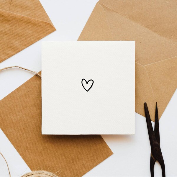 Tarjeta de corazón, corazón pequeño, contorno del corazón, dibujo del corazón, corazón diminuto, símbolo del corazón, te amo, corazón simple, boda, tarjeta de San Valentín,