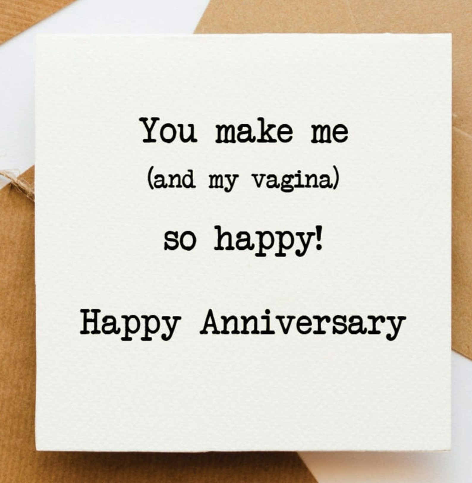 Rude Anniversary Card, Cheeky Card, Card for Him, Card for Her, Happy ...