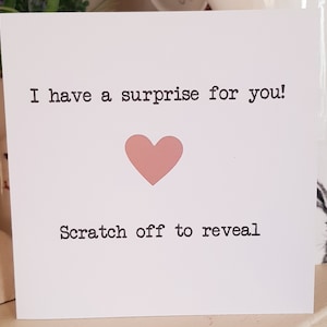 Biglietto da grattare e rivelare a sorpresa, regalo a sorpresa, gratta e vinci, regalo personalizzato, messaggio segreto, messaggio nascosto, regalo da rivelare