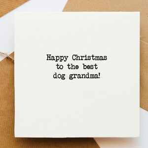 Feliz Natal para a melhor avó canina, cartão de Natal, amigo peludo de Natal, do animal de estimação, cachorro de Natal, bebê peludo, animal de estimação da família,