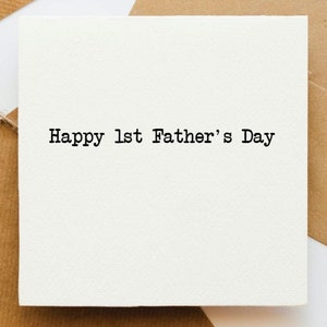 Biglietto di felice prima festa del papà, biglietto per lui, biglietto per papà, biglietto della figlia, biglietto del figlio, biglietto del bambino, biglietto del nuovo papà, nuovo padre,