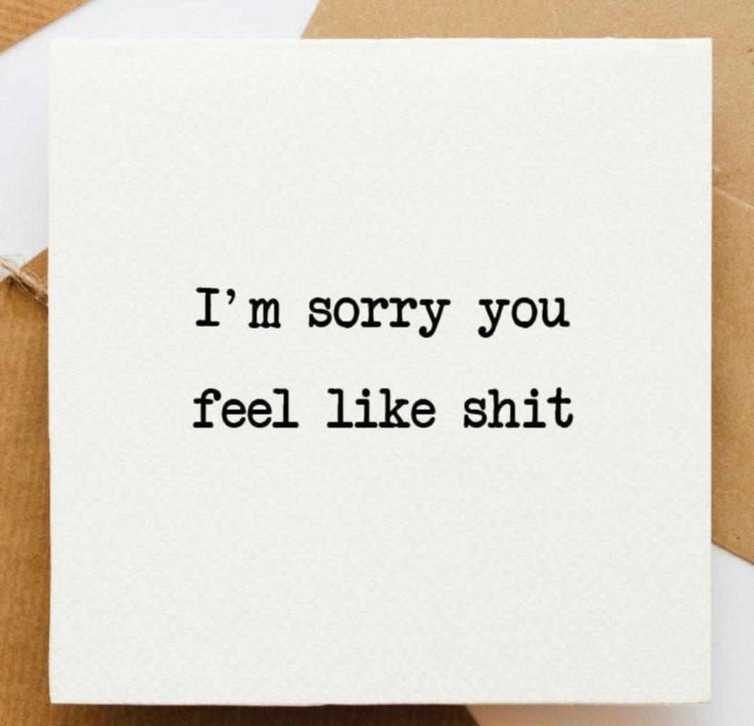 Funny Get Well Soon Card, Thinking of You Card, Positive Card, Card for ...
