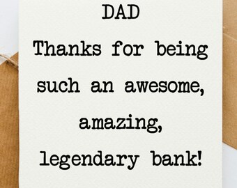 Father's Day card, card for Dad, Father's Day Card, card for Father, funny fathers day card, cheeky fathers day card