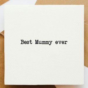 Kaart voor beste moeder ooit, Moederdag van je prinses, moederkaart, Moederdagkaart, kaart voor moeder, kaart voor haar, stiefmoeder, moederverjaardag,