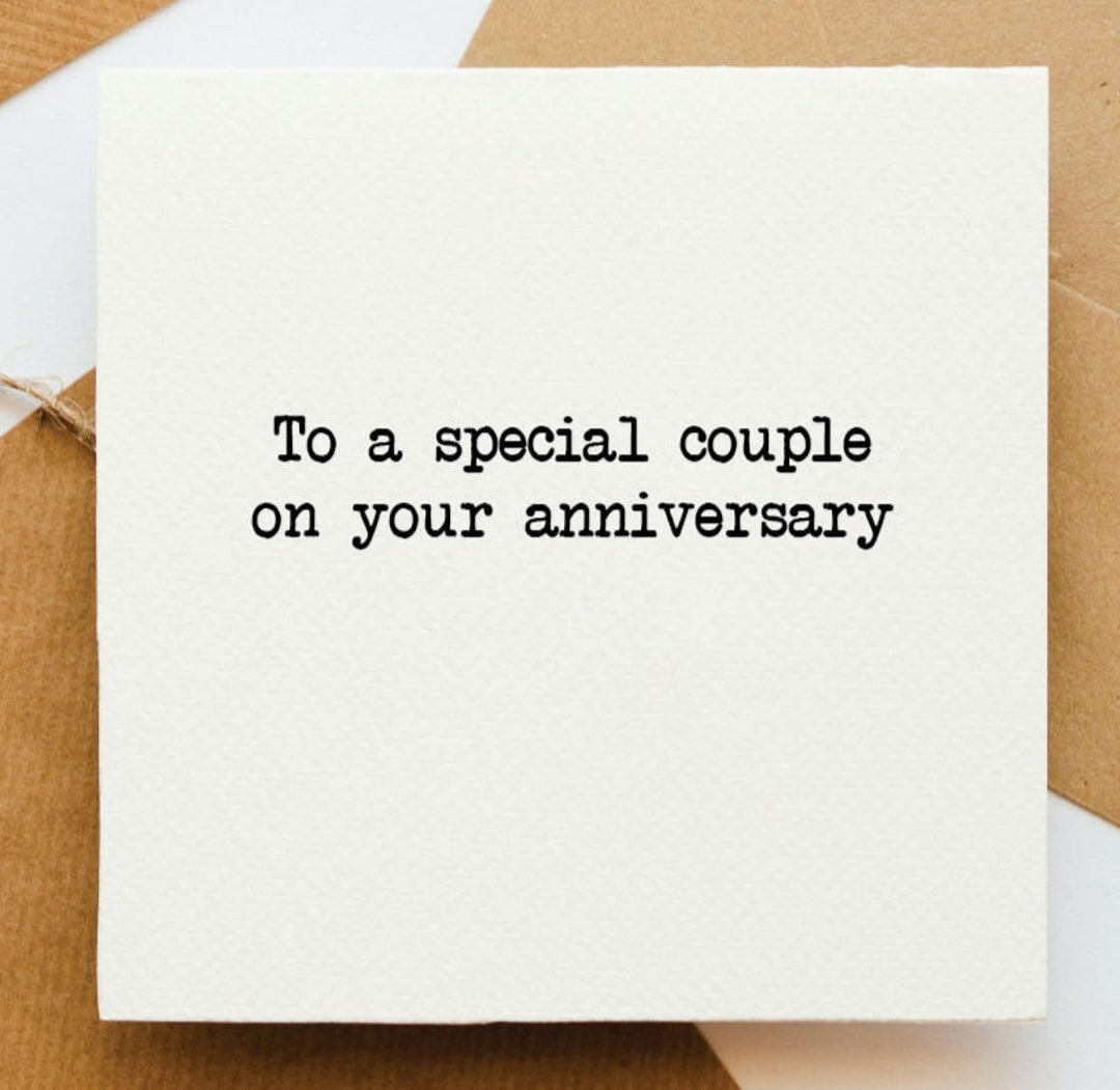 Special Couple Anniversary Card, Anniversary Greetings Card for Them ...