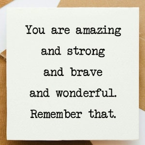 You are amazing Karte, positive Karte, Karte für sie, Karte für ihn, Karte für Freund, Positivity Karte, Karte für ihn.