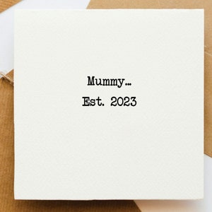 Mama gegründet, neue Mama Karte, Glückwunschkarte, erwartet ein Baby Karte, Mutterschafts Karte, Schwangerschaft, Karte für sie, Baby-Dusche-Karte,