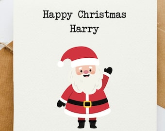 Carte De Noël Drôle Père Noël Et Uber Carte De Joyeux Noël