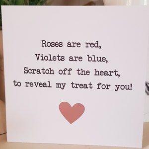 Carte à gratter et révéler la Saint-Valentin, cadeau surprise, carte à gratter, cadeau personnalisé, message secret, message caché, cadeau révélé, cadeau unique