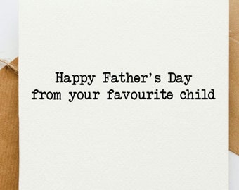 Lieblingskind Vatertagskarte, Karte für Papa, Glückwunschkarte, Karte für ihn, Papa, Vater, wie ein Papa, Geschenk für Papa,
