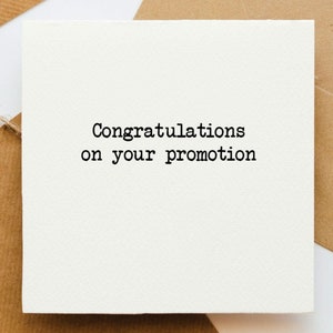 Félicitations pour votre carte de promotion, votre nouvel emploi, votre nouvelle carrière, votre nouveau défi, votre passage à l'échelon supérieur, votre nouvelle opportunité, votre progression de carrière,