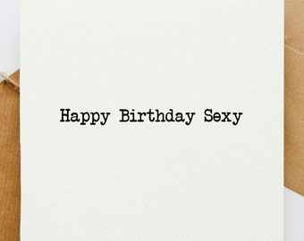 Gelukkige sexy verjaardagskaart, verjaardagswensen, kaart man, vrouw, vriendin, kaart vriend, mooie vriend, sexy,