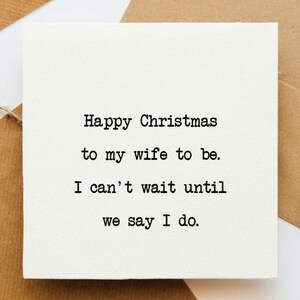 Fijne kerstvrouw to be-kaart, bruid en bruidegom, kerstkaart verloofde, trouwen, mijnheer en mevrouw, vrouw, Kerstmis doe ik,