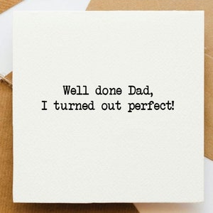 Gut gemacht Dad Vatertagskarte, Karte für Papa, Stiefvater, Grußkarte, Karte für Ihn, Daddy, Vater, wie ein Dad, Geschenk für Dad,