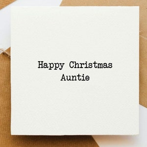 Fijne kerst tante, kerstkaart, kerstgroeten, kerstwensen, eenvoudige kerstkaart, klaar om te posten, kaart voor familie