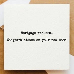 Sweary nieuwe huiskaart, wenskaart, nieuw huis, nieuw huis, housewarmingkaart, onbeleefde kaart, hypotheek, gefeliciteerd,