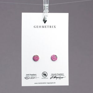 Liebe love Ohrstecker in 925 Sterlingsilber gepunktet dots, love and friendship symbol, das perfekte Geschenk für Sie, geometrix