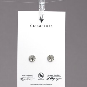 Baum tree Ohrstecker 925 Sterlingsilber Baum Natur Floral, love and friendship symbol das perfekte Geschenk für Sie, geometrix