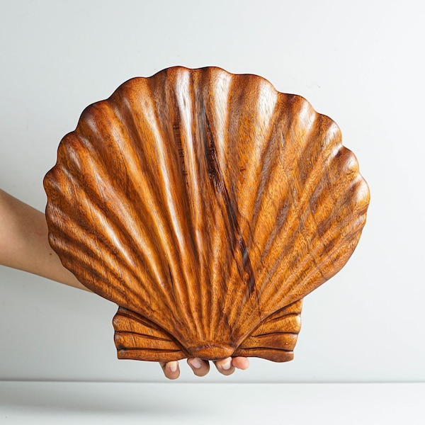 Decoración de pared con conchas marinas, arte mural, tallado en madera, escultura de conchas marinas, hecho a mano, vida marina