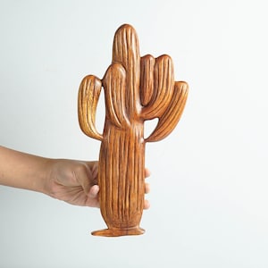 Sarguso Cactus, Wooden cactus, Cactus Wall Hanging, Housewarming, Office décor, Wood Carving, Home Decor, Garden Decoration, Gift for Her